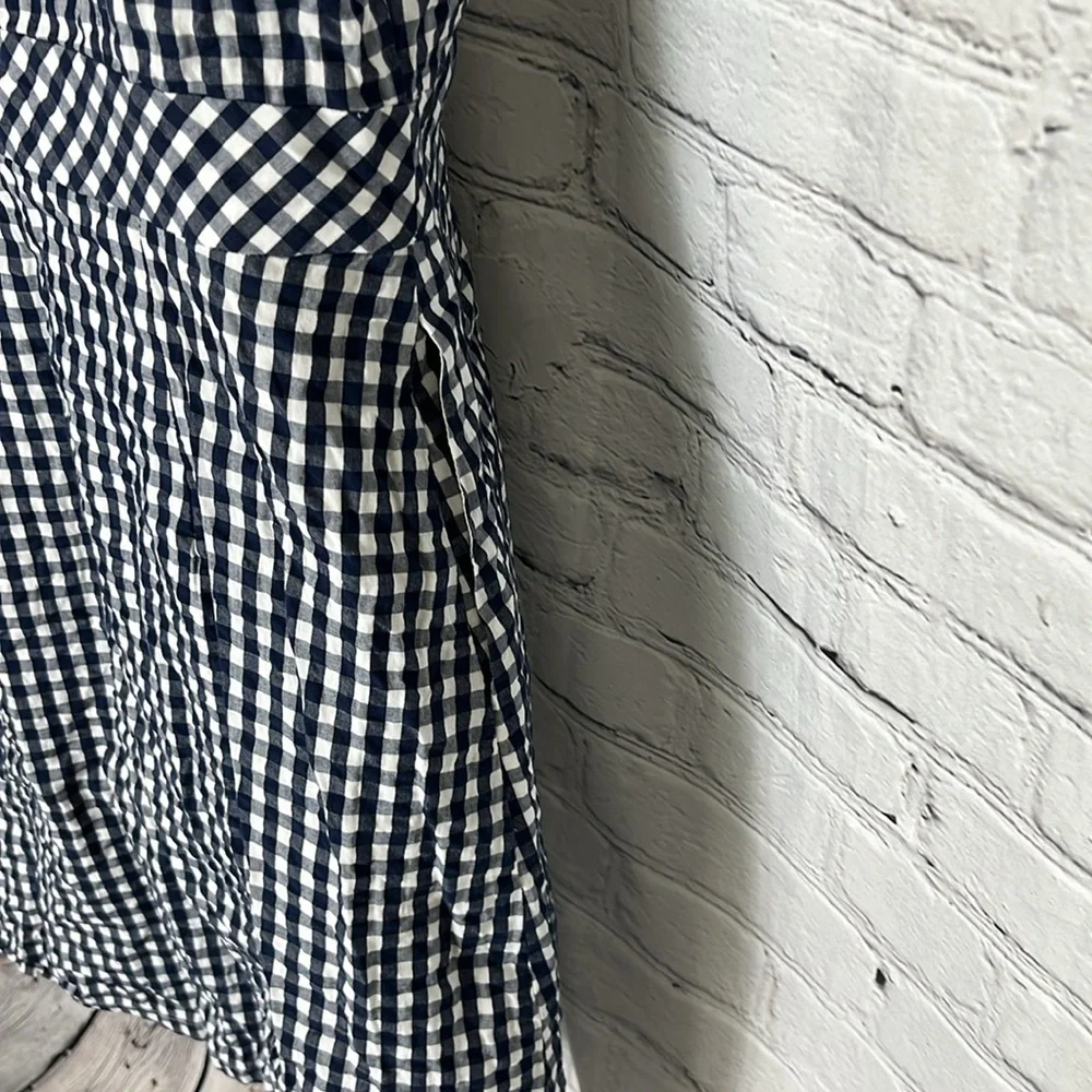 J. Crew Black and White Buttoned Sheath Sundress